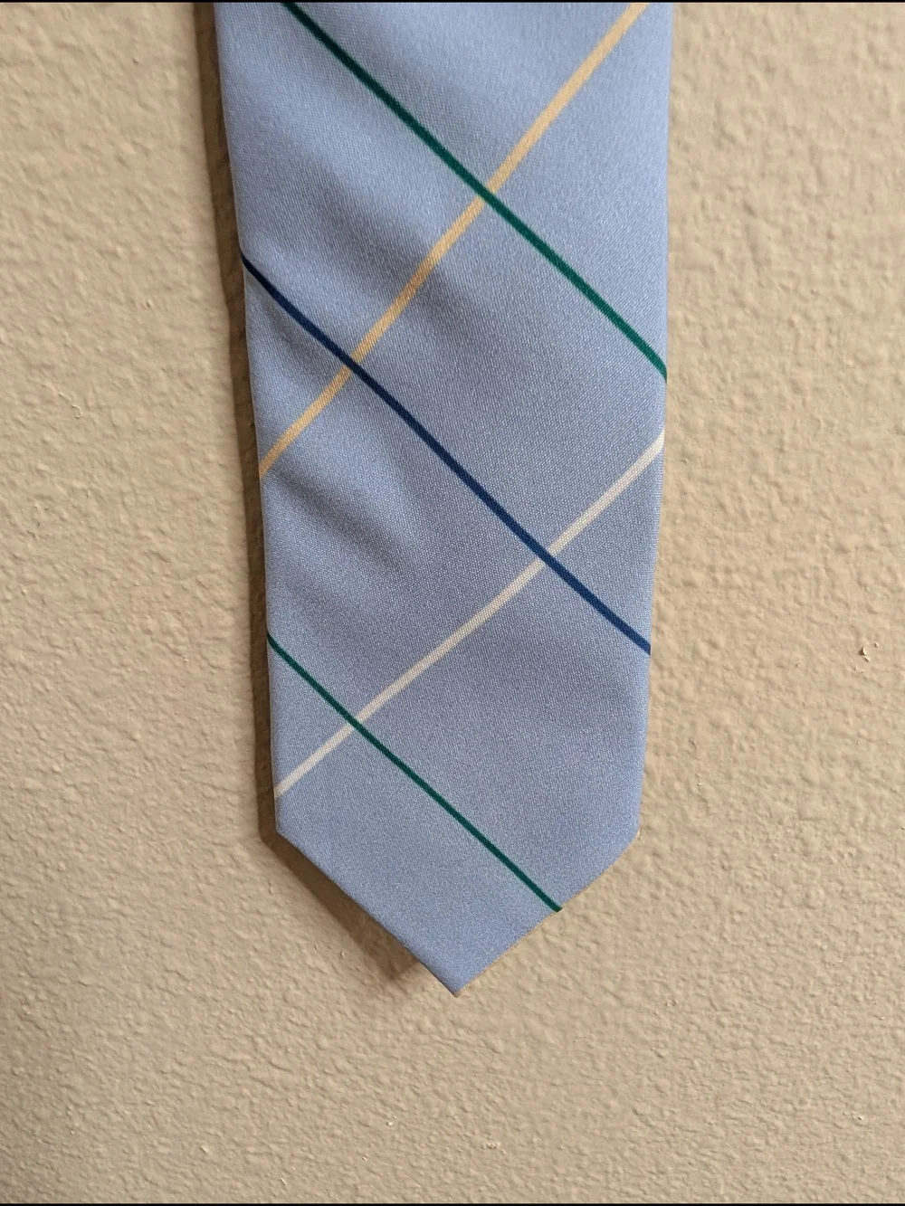 Skinny Tie Madness Cotton Tie‎ | Light Blue Plaid | Slim 2.5